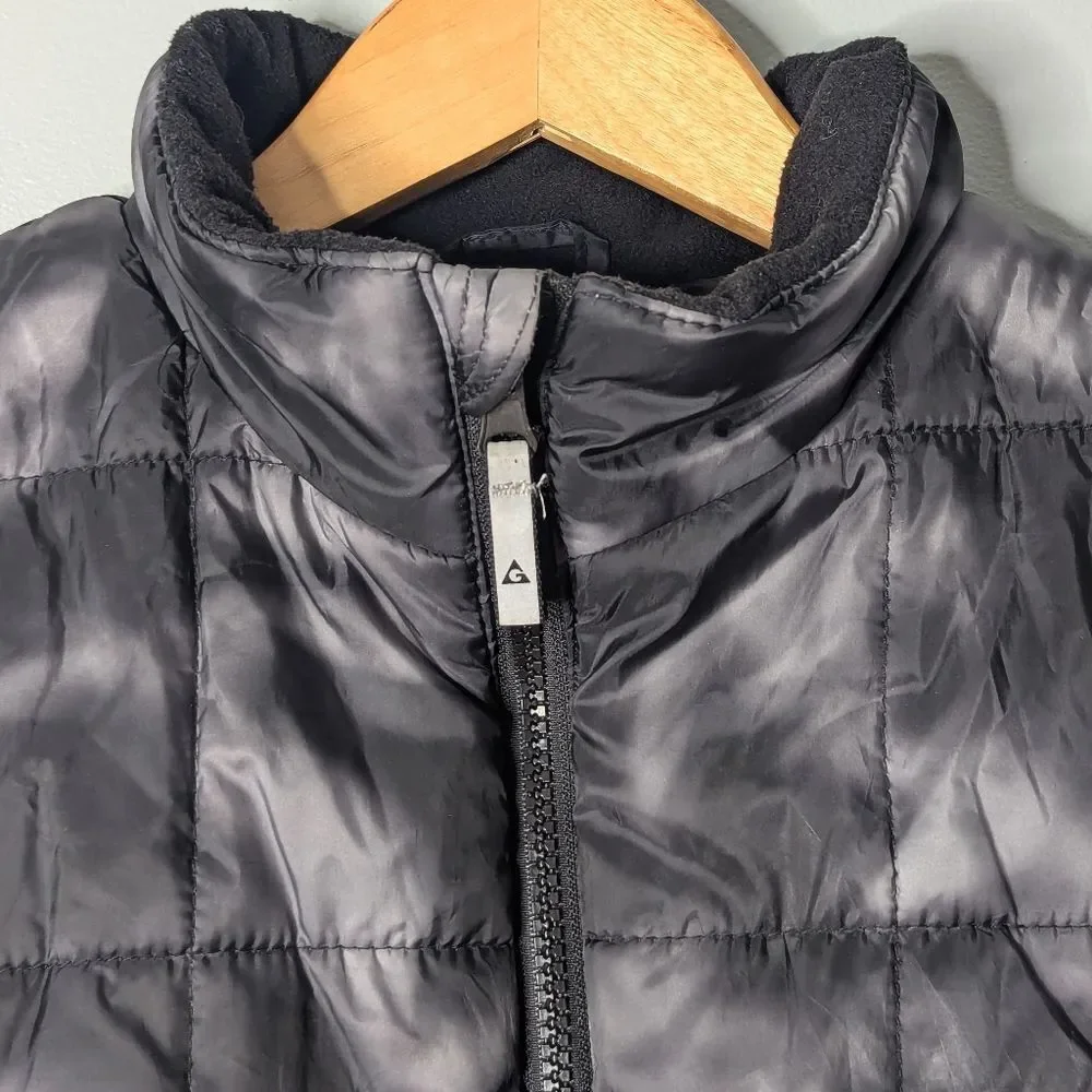 GERRY Kid's Unisex Puffer Black Grey Tie Dye Camo Winter Jacket Size L 14 16